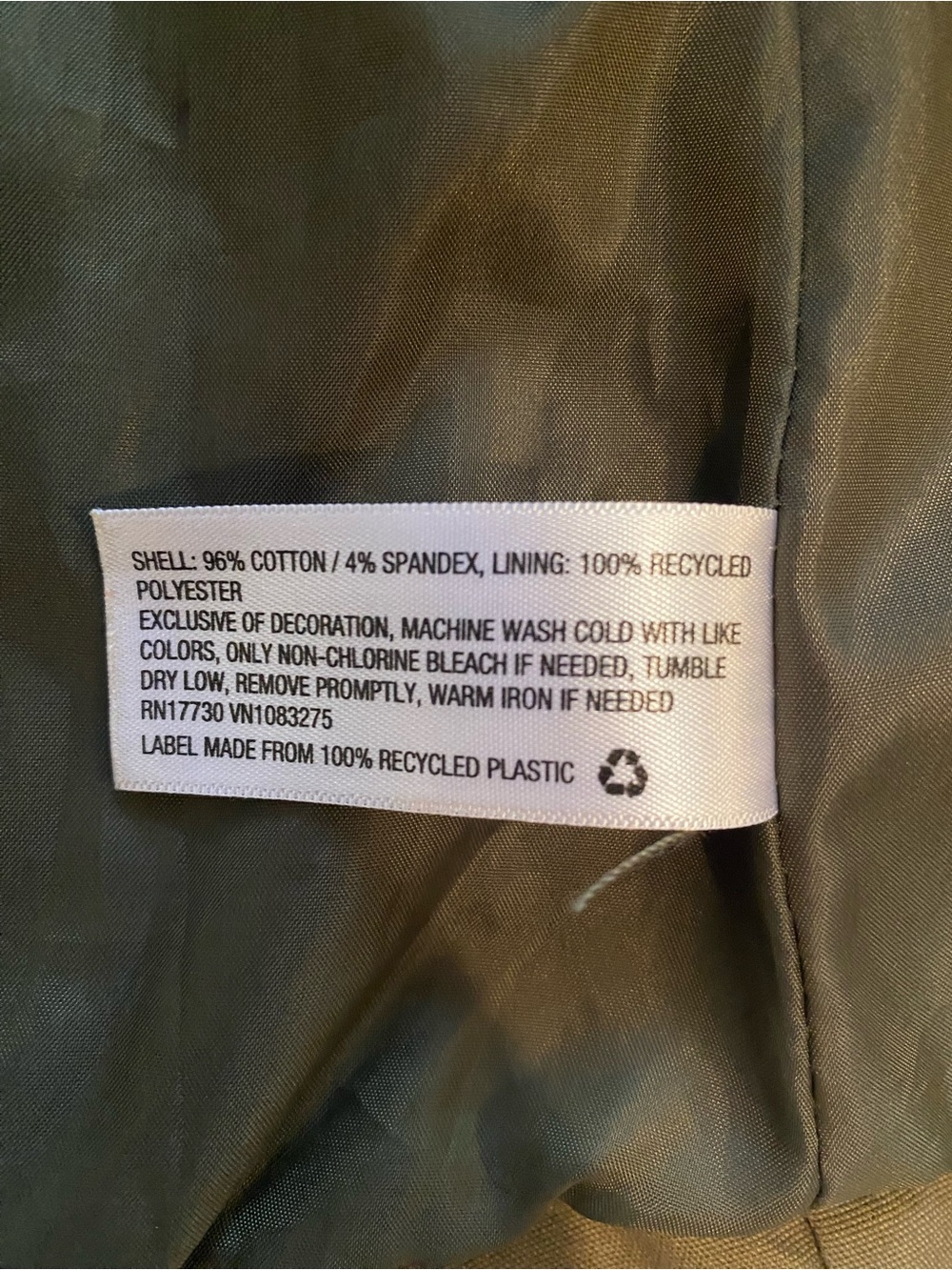 Universal Thread Olive Green Zip-Front Field Jacket - Picture 6 of 6